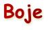 Boje