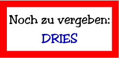 Noch zu vergeben: DRIES